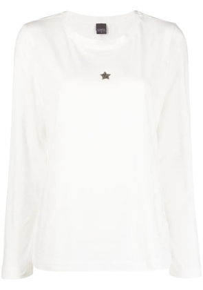 Lorena Antoniazzi long-sleeve cotton T-shirt - White
