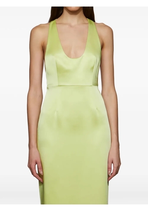 Et Ochs Constance satin racerback dress - Green