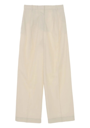 Róhe wide-leg cotton trousers - Neutrals