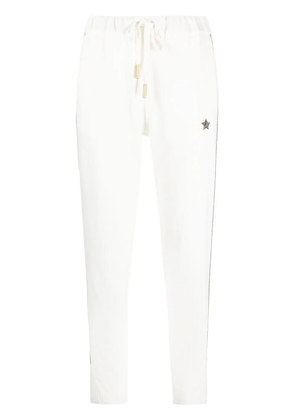 Lorena Antoniazzi star-patch track pants - White