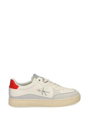 Calvin Klein panelled logo-print sneakers - Neutrals