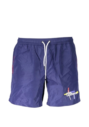 Karl Lagerfeld logo swim shorts - Blue