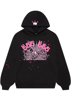 SP5DER 555 Web 'Black/Pink' hoodie