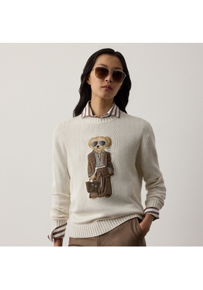 Summer Polo Bear Silk Crewneck Jumper