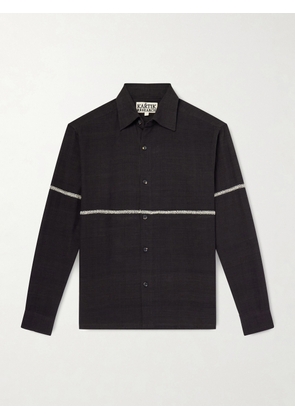 Kartik Research - Rabari Embroidered Cotton Shirt - Men - Brown - S