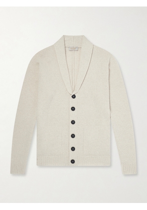 John Smedley - Rockford Shawl-Collar Recycled-Cashmere and Merino Wool-Blend Cardigan - Men - Neutrals - S