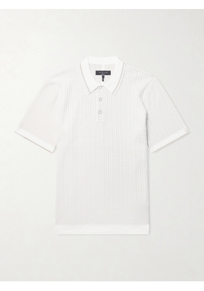 Rag & Bone - Harvey Ribbed Cotton-Blend Polo Shirt - Men - White - XS