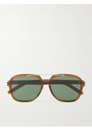 SAINT LAURENT - Square-Frame Acetate Sunglasses - Men - Brown