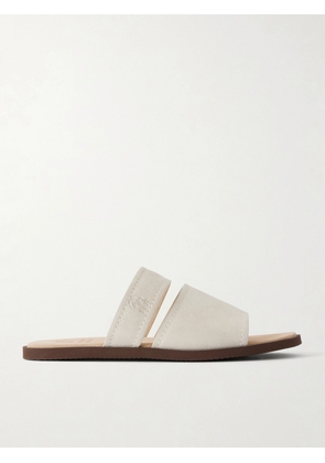 Brunello Cucinelli - Suede Sandals - Men - Neutrals - EU 40