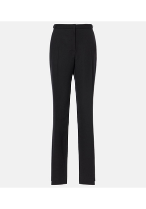 The Row Jesse mid-rise wool straight pants