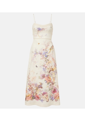 Zimmermann Alchemy floral linen midi dress