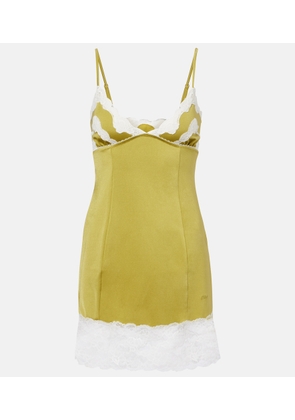 Chloe Lace-trimmed slip dress