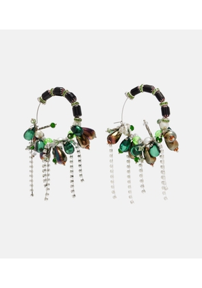 Dries Van Noten Embellished hoop earrings