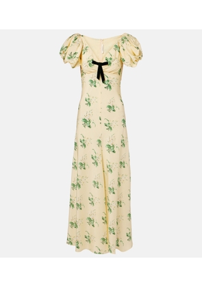 Rodarte Floral silk crepe gown