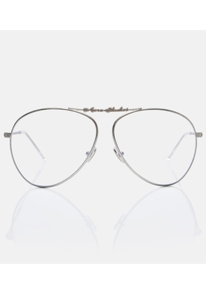 Acne Studios Logo aviator glasses