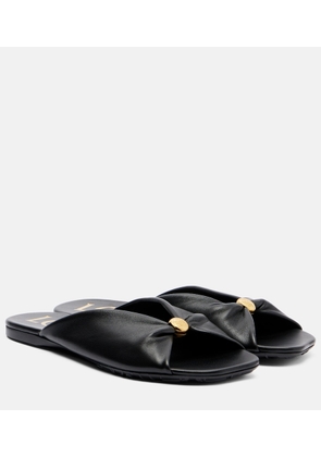 Loewe Paula's Ibiza Pebble leather slides