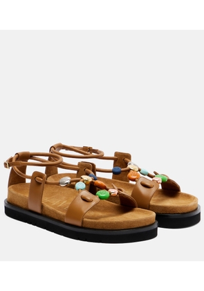 Loewe Paula's Ibiza Pebble Beads leather sandals