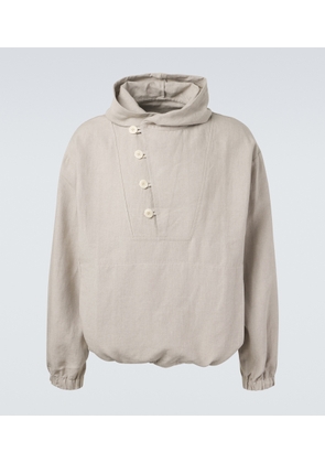 Stoffa Hooded linen jacket