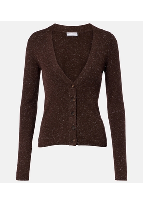 Brunello Cucinelli Ribbed-knit cashmere-blend cardigan