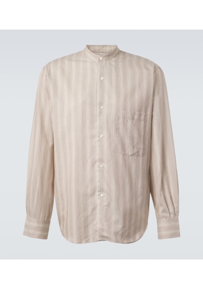 Stoffa Striped cotton and silk shirt