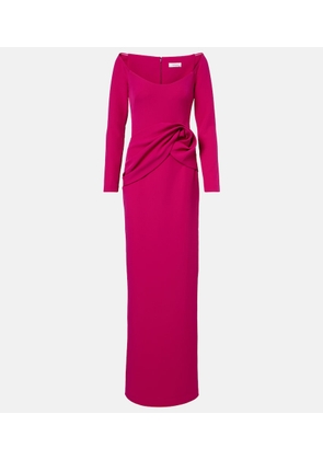 Safiyaa Emmina draped crepe gown