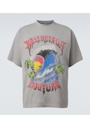 Balenciaga Printed cotton jersey T-shirt