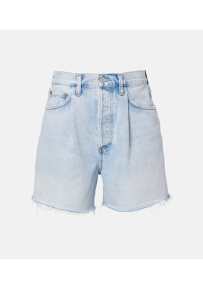 Agolde Rhoda frayed denim shorts