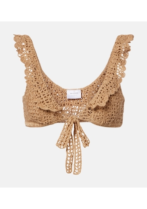 Anna Kosturova Brigitte crochet cotton bra top