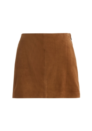 ARMA Exclusive Melody Suede Mini Skirt - Moda Operandi