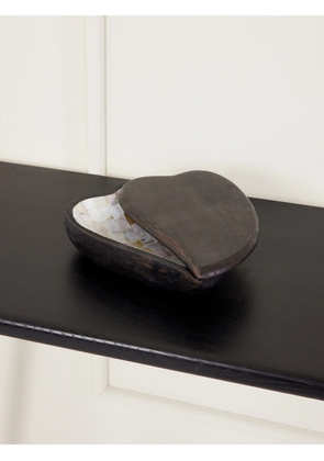 Fourth Street - Heart Dish With Lid In Oak Wood - Brown - One size