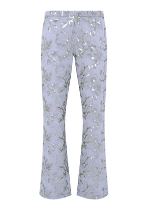SIEDRÉS Cera Sequined Straight-Leg Pants - Moda Operandi