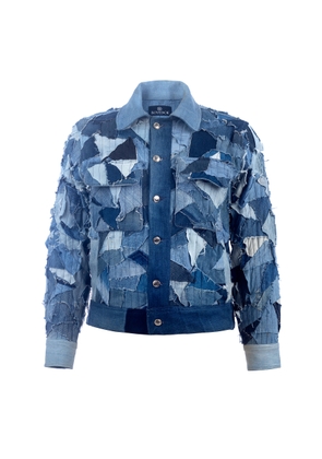 BOYEDOE Osabarima Patchwork Denim Jacket - Moda Operandi