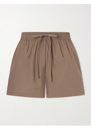 Matteau - Organic Cotton-poplin Shorts - Brown - 1,2,3,4,5