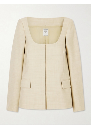 Calvin Klein Collection - Camille Wool-twill Jacket - Neutrals - IT36,IT38,IT40,IT42,IT44,IT46