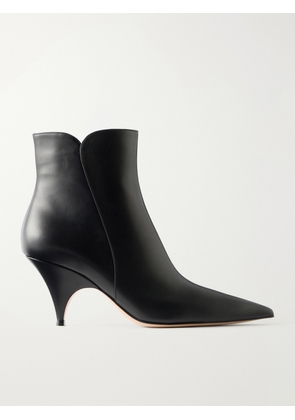Gianvito Rossi - Leather 70 Ankle Boots - Black - IT35,IT36,IT36.5,IT37,IT37.5,IT38,IT38.5,IT39,IT39.5,IT40,IT40.5,IT41,IT41.5,IT42
