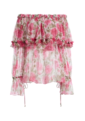 Chloé Floral-Print Silk Blouse  - Moda Operandi