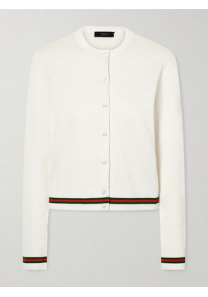 Gucci - Jacquard-knit Cardigan - White - x small,medium,large