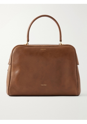 Calvin Klein Collection - America Leather Shoulder Bag - Brown - One size