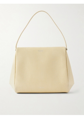 Calvin Klein Collection - Tina Snake-effect Leather Clutch Bag - Neutrals - One size