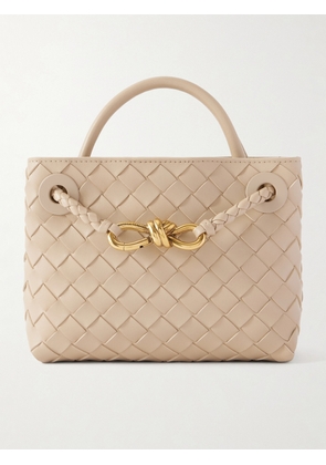 Bottega Veneta - Andiamo Small Intrecciato Leather Tote - Neutrals - One size