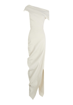 Cortana Arne Off-The-Shoulder Linen-Blend Midi Dress - Moda Operandi