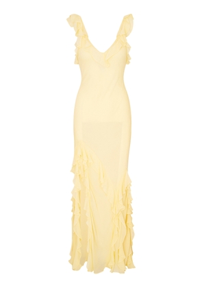 LoveShackFancy Roseline Ruffled Maxi Dress - Moda Operandi