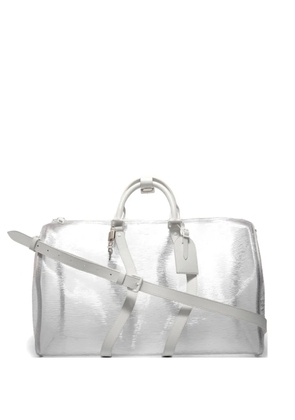 Louis Vuitton Pre-Owned 2019 Wavy Epi Plage Keepall Bandouliere 50 holdall - White