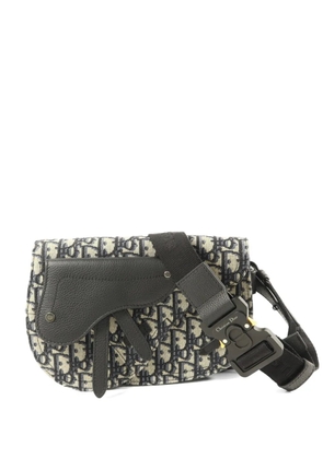 Christian Dior Pre-Owned Saddle canvas crossbody bag - Blue