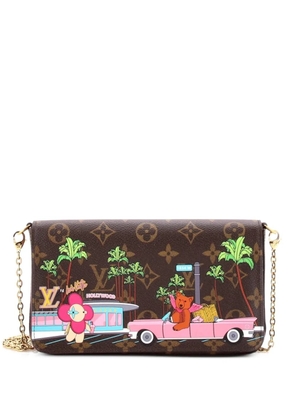 Louis Vuitton Pre-Owned Felicie Pochette Limited Edition Vivienne Xmas Monogram Canvas crossbody bag - Brown