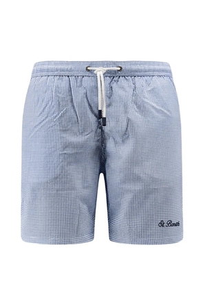 MC2 Saint Barth Paimos check drawstring swim shorts - Blue