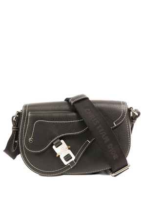 Christian Dior Pre-Owned Saddle grained shoulder bag - Black