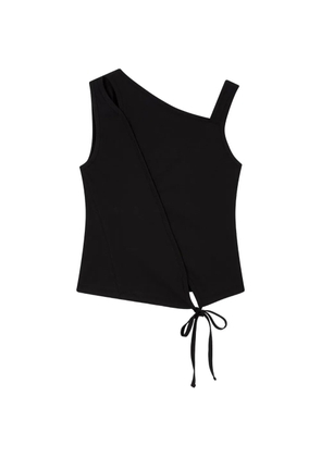 TOMBOY asymmetric tie-fastening top - Black