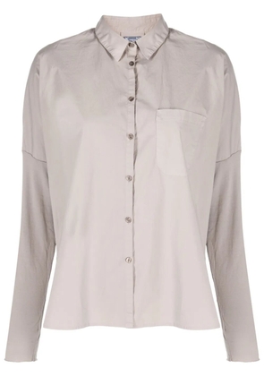 Kristensen Du Nord long-sleeve stretch-cotton shirt - Grey