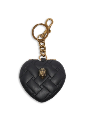 Kurt Geiger London Kensington Heart quilted keychain - Black
